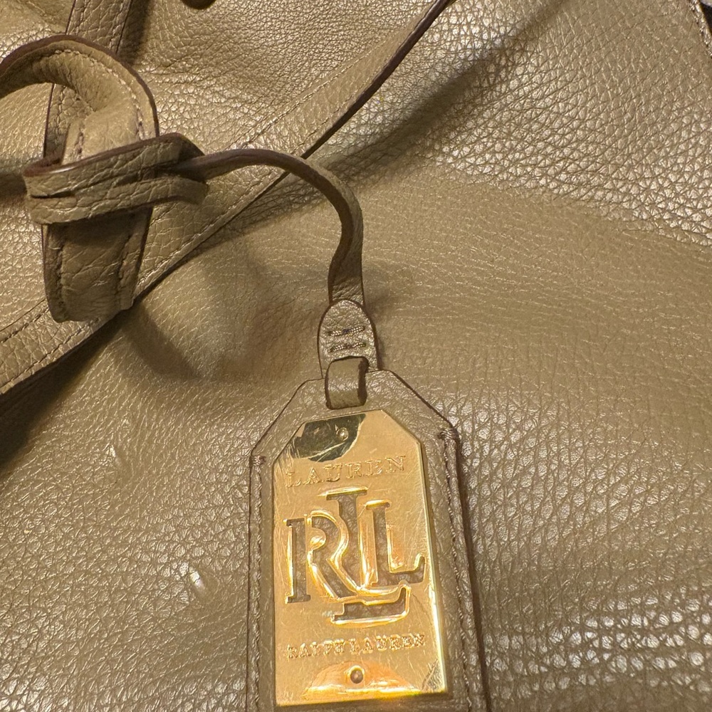 Ralph Lauren Women's Olive Leather Bag